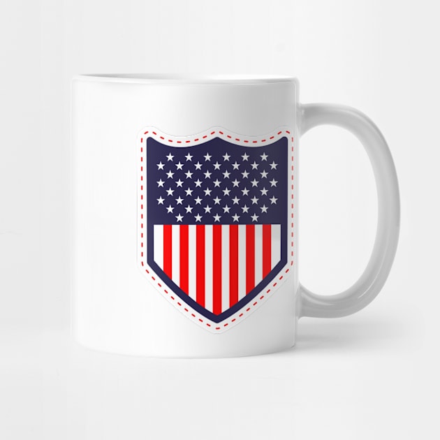 USA Football Supporters Heritage Home Crest Number 10 by Culture-Factory